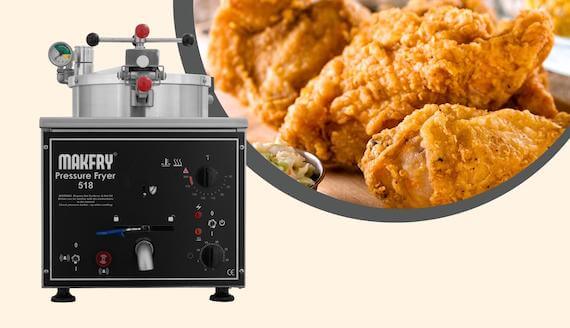 518 Set Üstü Basınçlı Fritöz